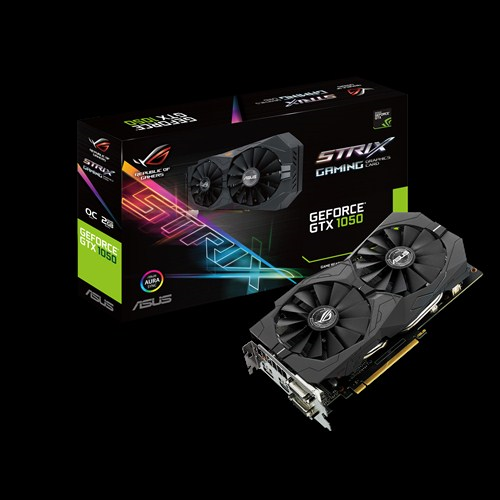 ASUS ROG Strix GeForce GTX 1050 OC, 2GB GDDR5, PCI Express 3.0 STRIX-GTX1050-O2G-GAMING