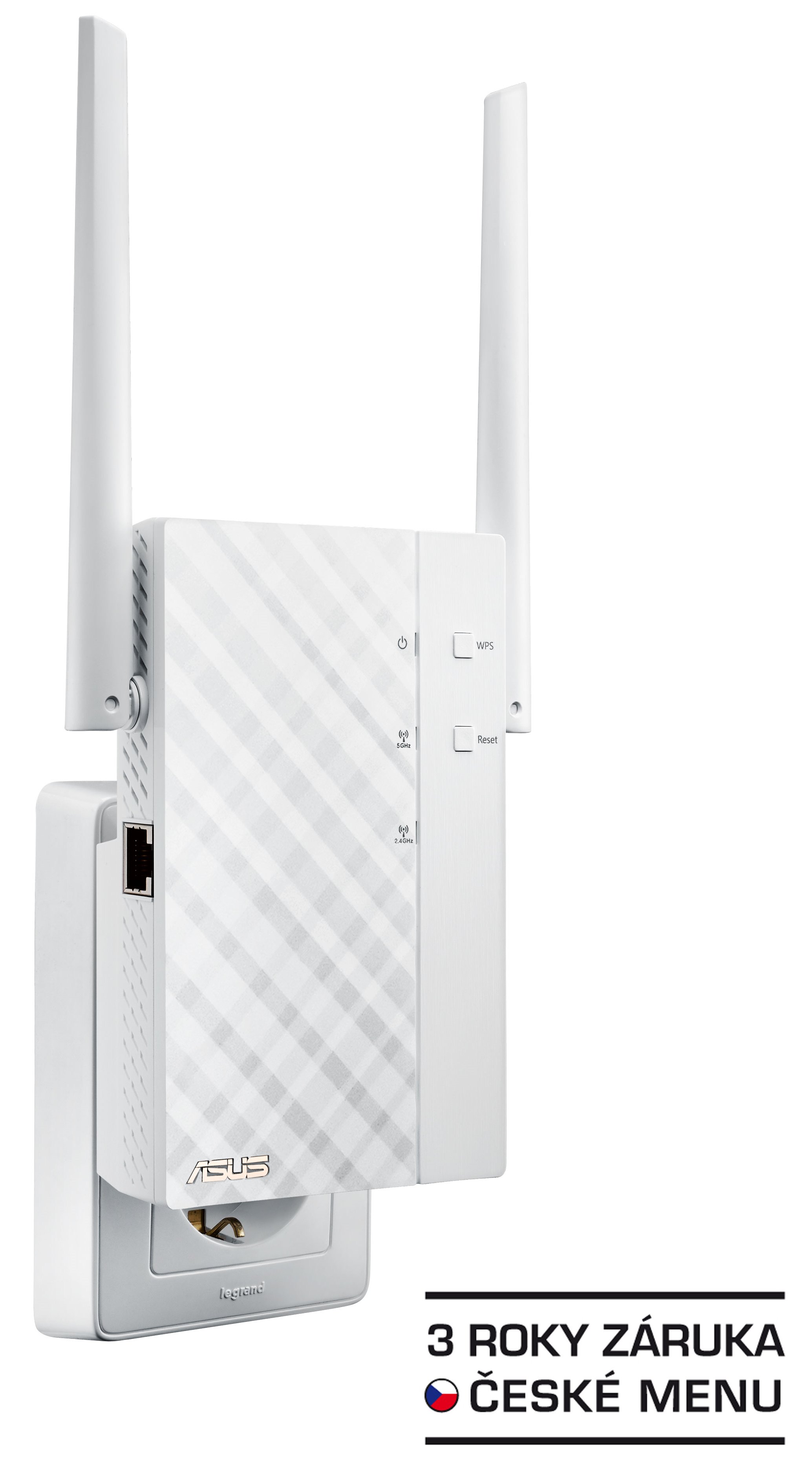 ASUS RP-AC56 Wireless AC1200 Dualband Range Extender, AP/repeater priamo do zásuvky 90IG01P0-BO3R00