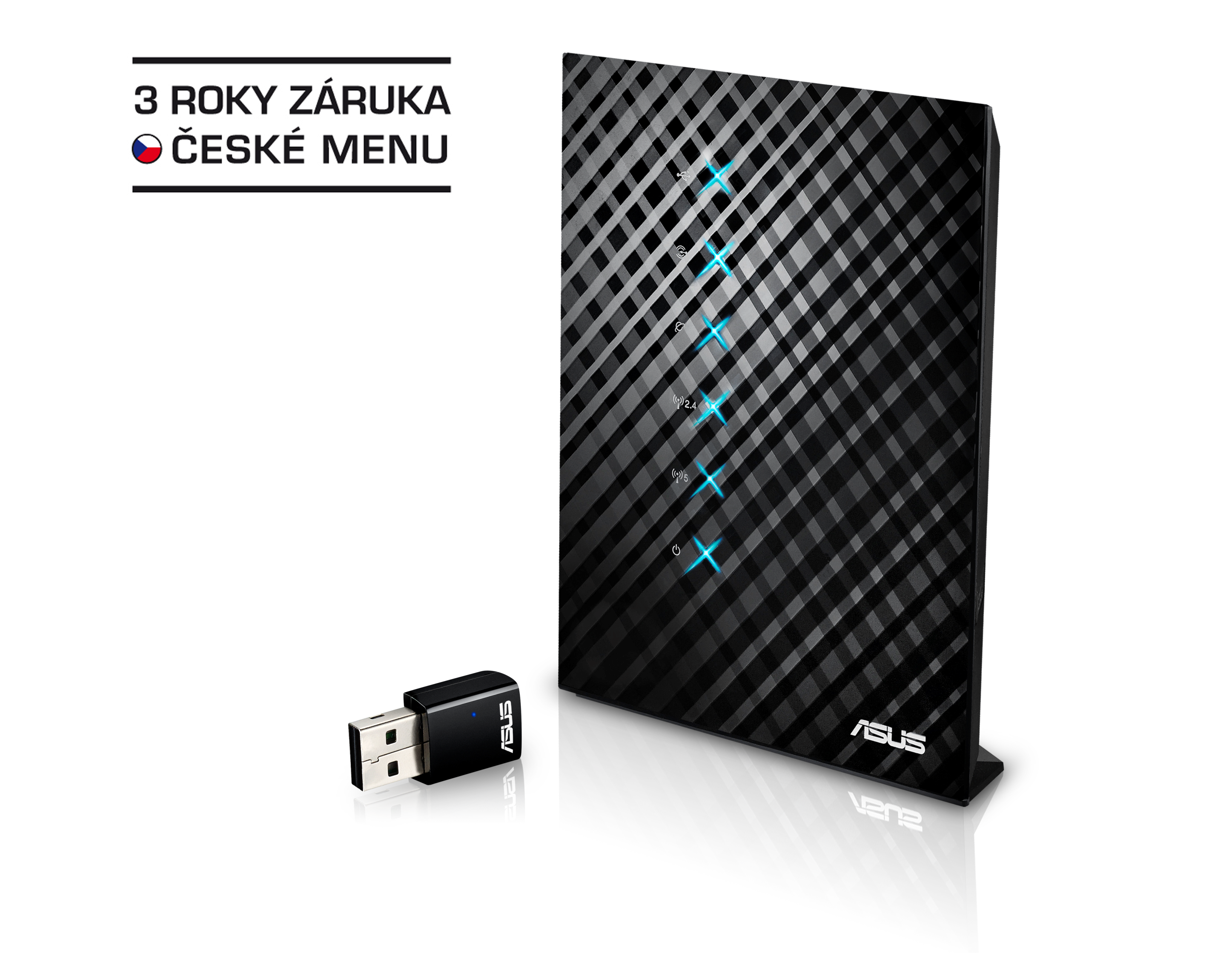 ASUS RT-AC52U, Gigabit Dualband Wireless LAN N Router 802.11ac s AC450 USB adapter 90IG00D0-BM3N00
