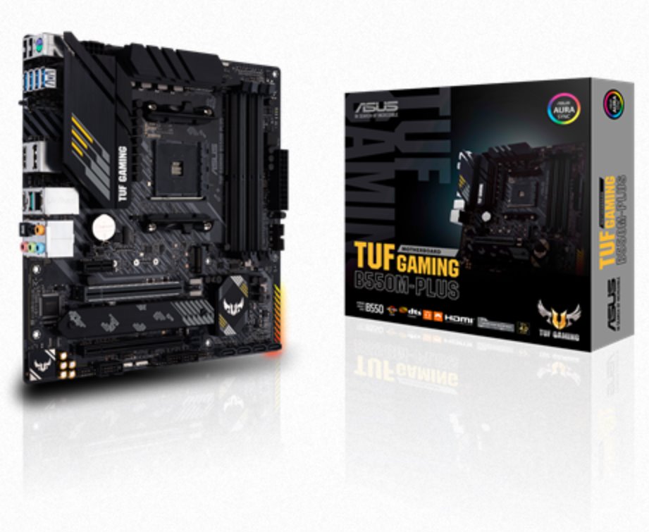 ASUS TUF GAMING B550M-PLUS soc.AM4 B550 DDR4 mATX M.2 HDMI DP 90MB14A0-M0EAY0