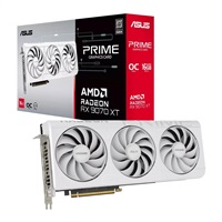 ASUS VGA AMD RADEON RX 9070 XT PRIME 16GB OC WHITE, RX 9070 XT, 16GB GDDR6, 3xDP, 1xHDMI 90YV0L75-M0NA00