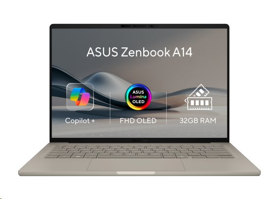 ASUS Zenbook 14 UX3407QA-OLED340X, X1 26 100, 14.0˝ 1920x1200 WUXGA, UMA, 32GB, SSD 1TB, W11Pro, TOPS 45