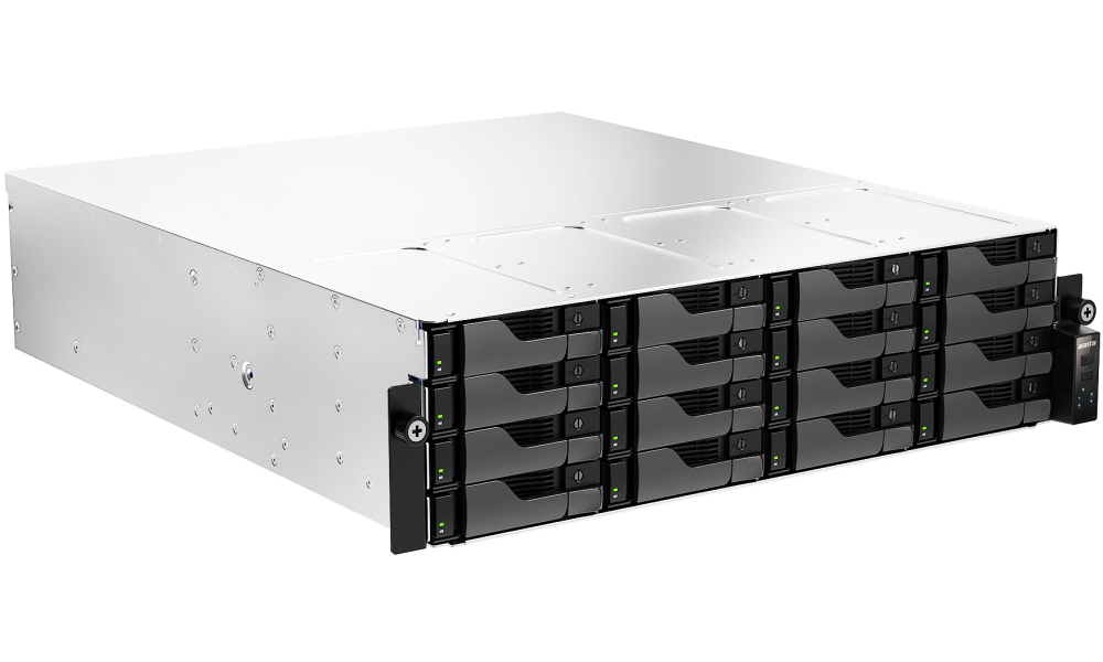 Asustor NAS AS7216RDX+RAIL / 16x 2,5"/3,5" SATA III/ AMD Ryzen 7 3,8GHz / 16GB/ 2x1GbE + 2x10GbE/ red. zdroj