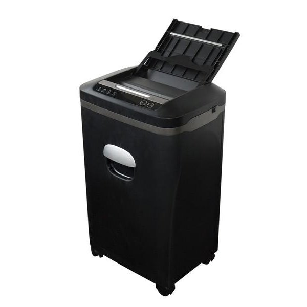 AT skartovač AT-800AF/ řez 2x10 mm/ pracovní šíře 220 mm/ objem koše 20 l/ stupeň utajení P5/ automatický podavač/ čern