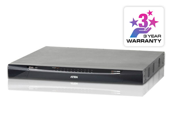 ATEN 1-Local /2-Remote Access 40-Port Cat 5 KVM over IP Switch with Virtual Media KN4124VA-AX-G