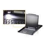 ATEN 16-port KVM PS/2+USB, OSD, rack, 19" LCD CL-1316N