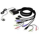 ATEN 2port HDMI KVM USB 2.0 mini, 1.2m, DO CS-692