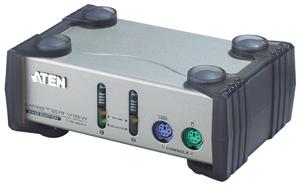 ATEN 2port KVM, PS/2, 1,2m CS-82AC