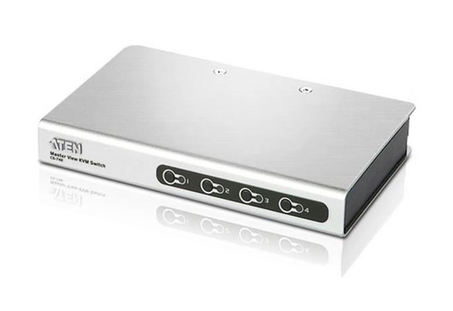ATEN 4-Port PS/2 VGA Slim KVM Switch CS74ECZ-AT