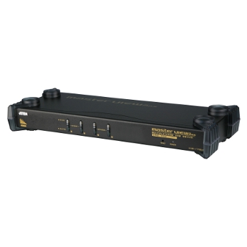 ATEN 4port KVM, PS/2+USB, audio, OSD, rack 19" CS-1754