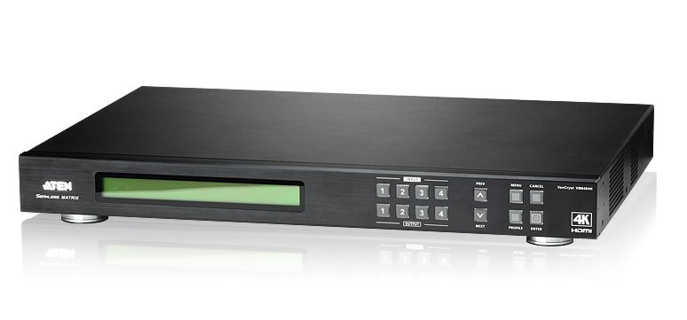 ATEN 4x4 port HDMI 2.0 matrix switch a scaler, 4k VM-6404H