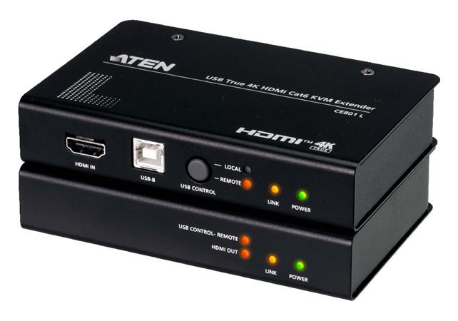 ATEN CE801 USB True 4K HDMI Cat 6 KVM Extender (4K @ 70 m / FHD @ 100 m) CE801-AT-G