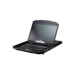 ATEN CL3708i 1-Lokální/Vzdálený sdílený přístup, 8-portový USB HDMI jednokolejný širokoúhlý FHD LCD KVM CL3708iNW-ATA-AG