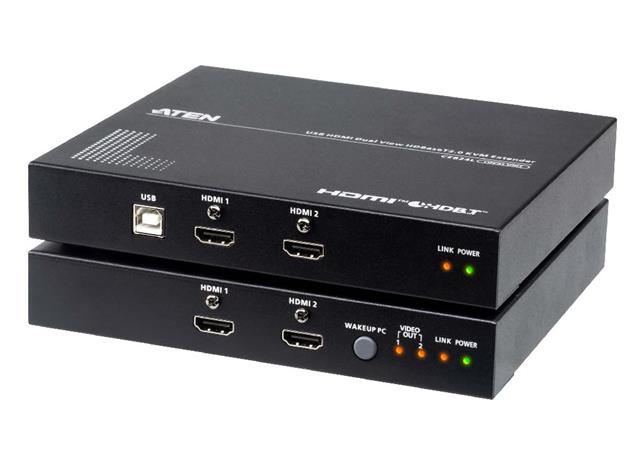 ATEN USB HDMI Dual View HDBaseT 2.0 KVM Extender CE824-AT-G
