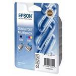 Atrament Epson S C48 black + color C13T06624010