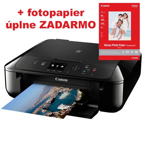 Atramentové multifunkčné zariadenie Canon PIXMA MG5750 BLACK 0557C006AA