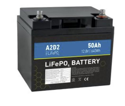 Avacom A2D2 baterie LiFePO4 12,8V 50Ah M6 (Qinkual cells) LFA2-12V050C10-M6B4