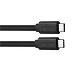 AVACOM Datový a nabíjecí kabel USB Type-C - USB Type-C, 40cm, černá DCUS-TPCC-P04K