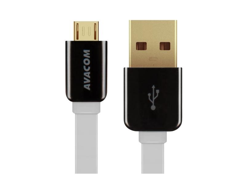 AVACOM MIC-120W kabel USB - Micro USB, 120cm, bílá