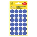 Avery Zweckform etikety 18mm, modré, 24 etikiet, značkovací, snímateľné, balené po 4 ks, 3596, pre