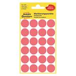 Avery Zweckform etikety 18mm, neon červené, 24 etikiet, značkovací, balené po 4 ks, 3172, pre ručný