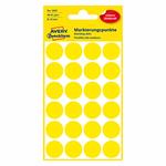 Avery Zweckform etikety 18mm, žlté, 24 etikiet, značkovací, balené po 4 ks, 3007, pre ručný popis