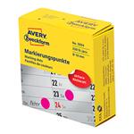 Avery Zweckform etikety 19mm, purpurové, 250 etikiet, značkovací, 3854, pre ručný popis