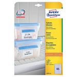 Avery Zweckform etikety 38.1mm x 21.2mm, A4, biele, 65 etikiet, balené po 25 ks, L7971-25, pre lase