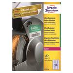 Avery Zweckform etikety 45.7mm x 21.2mm, A4, biele, 48 etikiet, veľmi odolné, balené po 40 ks, L791 L7911-40