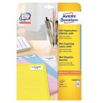 Avery Zweckform etikety 46mm x 11.1mm, A4, biele, 84 etikiet, balené po 25 ks, L7656-25, pre atrame