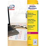 Avery Zweckform etikety 60mm x 40mm, A4, biele, 24 etikiet, na káble, balené po 20 ks, L7950-20, pr