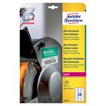 Avery Zweckform etikety 63.5mm x 33.9mm, A4, matné, biele, 24 etikiet, veľmi odolné, balené po 10 k L7912-10