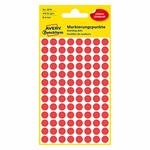 Avery Zweckform etikety 8mm, červené, 104 etikiet, značkovací, balené po 4 ks, 3010, pre ručný popi