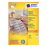 Avery Zweckform etikety 97 x 55 mm, A4, biele, 10 etikiet, balené po 100 ks, 3679, pre atramentové