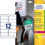 Avery Zweckform etikety 99.1mm x 42.3mm, A4, biele, 12 etikiet, veľmi odolné, balené po 10 ks, L791 L7913-10