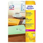 Avery Zweckform etikety 99,1mm x 42,3mm, priehľadné, transparentná, 12 etiketa, balené po 25 ks, L4 L4772-25
