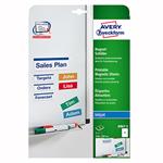 Avery Zweckform štítky 210mm x 297mm, A4, matné, biele, 1 magnetické, balené po 5 ks, J8867-5, pre