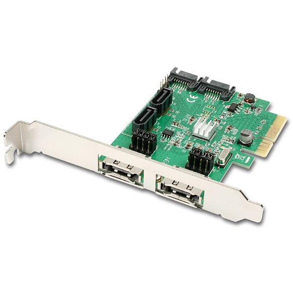 AXAGO PCES-SH4 PCIe 2-Lane radič 4x int./2x ext. SATA 6G SKAXAGOPCESSH4