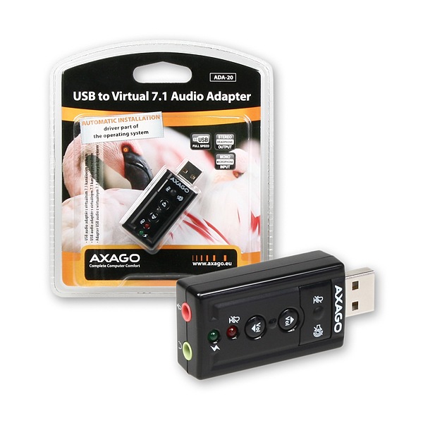 AXAGO USB2.0 - virtual 7.1 audio adapter ADA-20