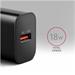 AXAGON ACU-QC18, nabíjačka do siete 18W, 1x port USB-A, QC3.0/AFC/Apple, čierna