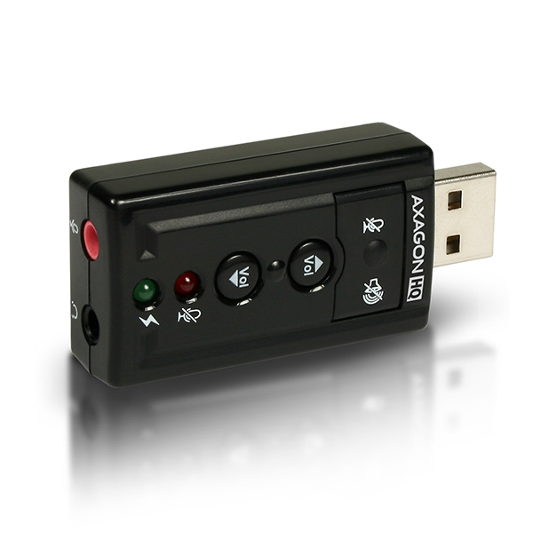 AXAGON ADA-25 USB2.0 - HQ audio MID adaptér 96kHz S/PDIF SKAXAGOADA25