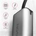 AXAGON ADE-25R USB-A 3.2 Gen 1 - 2.5 Gigabit Ethernet síťová karta, Realtek 8156, auto install, šedá