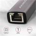 AXAGON ADE-TR, USB-A 3.2 Gen 1 - Gigabitová sieťová karta, automatická inštalácia, titánovo šedá