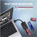 AXAGON ADM2-AM USB-A 10Gbps - M.2 NVMe & SATA SSD adaptér, kábel USB-A 10cm
