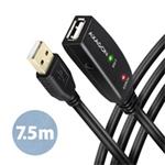 AXAGON ADR-207, USB 2.0 A-M -> A-F aktívny predlžovací / repeater kábel, 7.5m