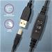AXAGON ADR-215B, USB 2.0 A-M -> B-M aktivní propojovací / repeater kabel, 15m