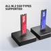 AXAGON ADSA-M2C11, USB-C 10Gbps dokovacia stanica pro 1x M.2 NVMe/SATA SSD