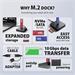AXAGON ADSA-M2C11, USB-C 10Gbps dokovacia stanica pro 1x M.2 NVMe/SATA SSD