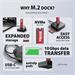 AXAGON ADSA-M2C11L, USB-C 10Gbps dokovacia stanica pro 1x M.2 NVMe SSD