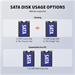 AXAGON ADSA-M2C22, USB-C 20Gbps dokovací stanice pro 2× M.2 NVMe/SATA SSD s funkcí klonování